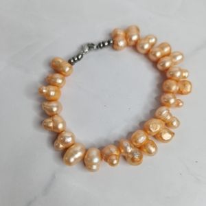 Bracelet Vintage Sead Pearl Peach Pink Bracelet